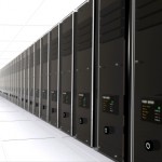 3d computer servers in a data center